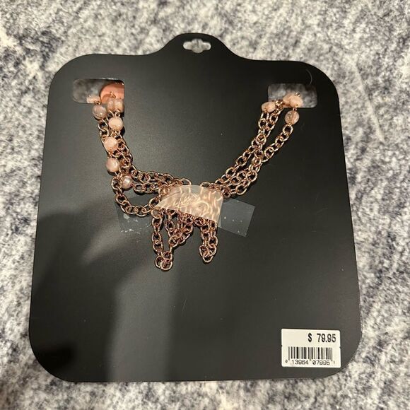 Lane Bryant pink chunky beaded statement necklace - Picture 3 of 3